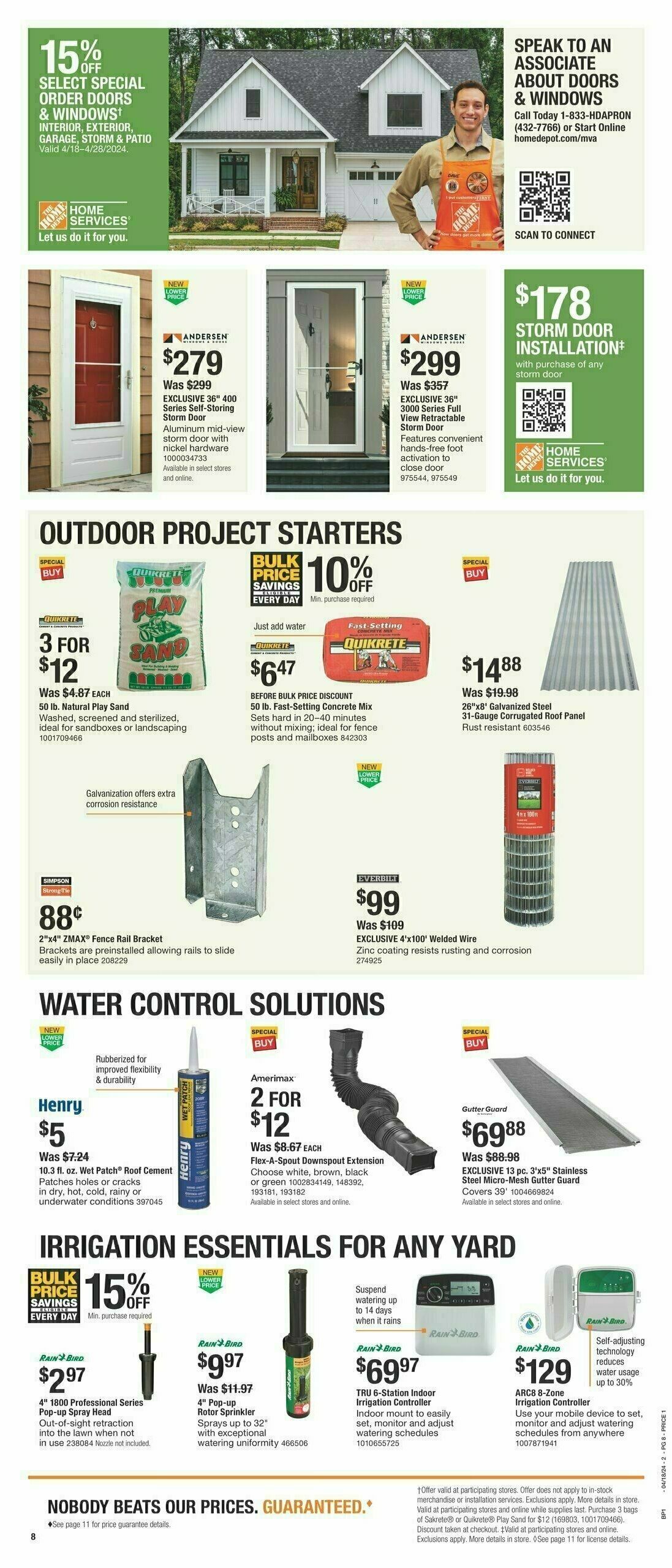 The Home Depot Spring Black Friday Weekly Ad from April 18