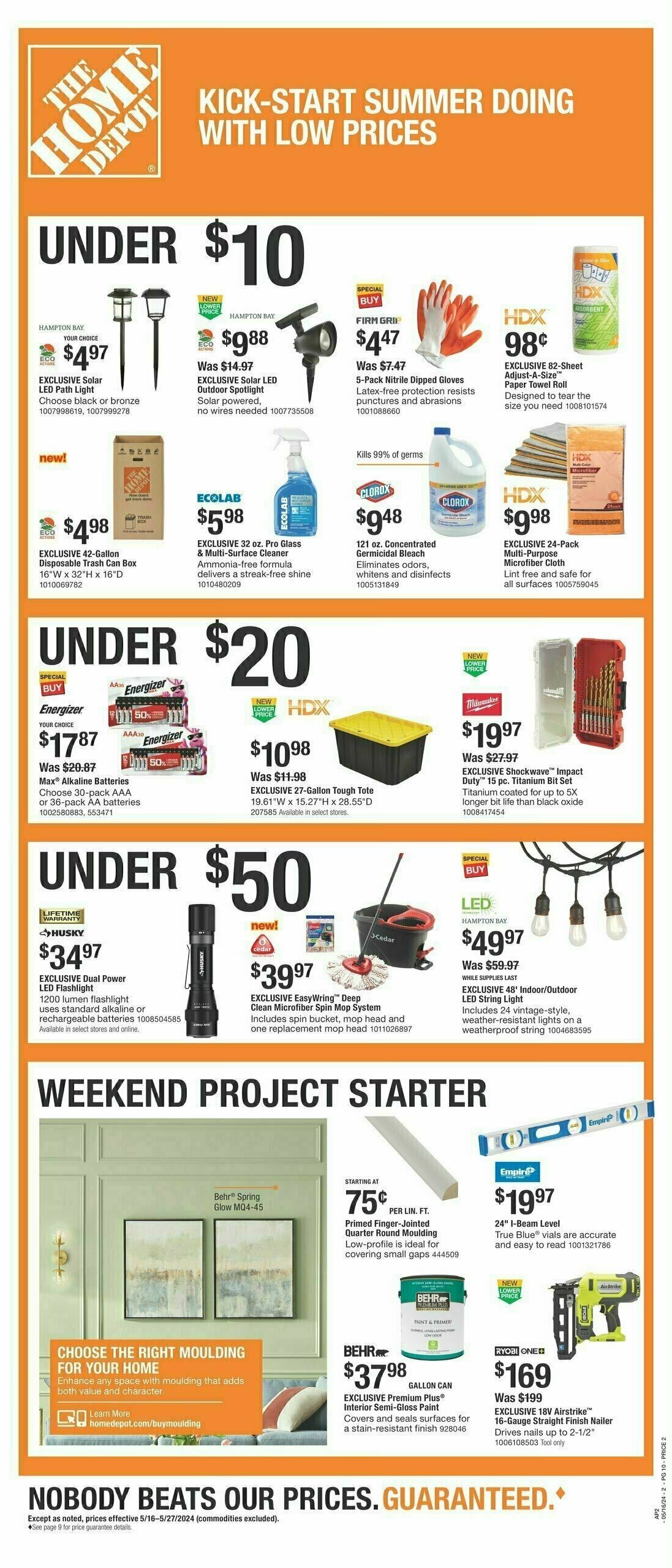 The Home Depot Memorial Day Weekly Ad from May 16