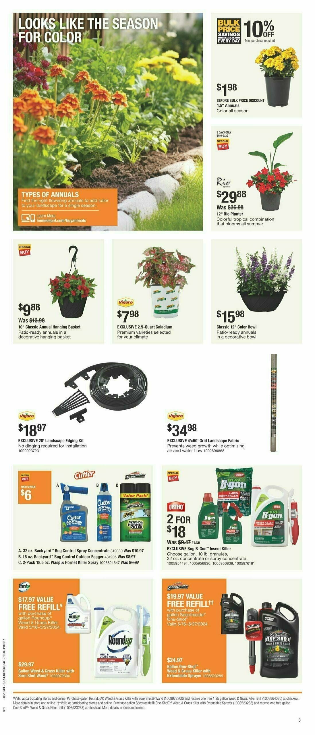 The Home Depot Memorial Day Weekly Ad from May 16