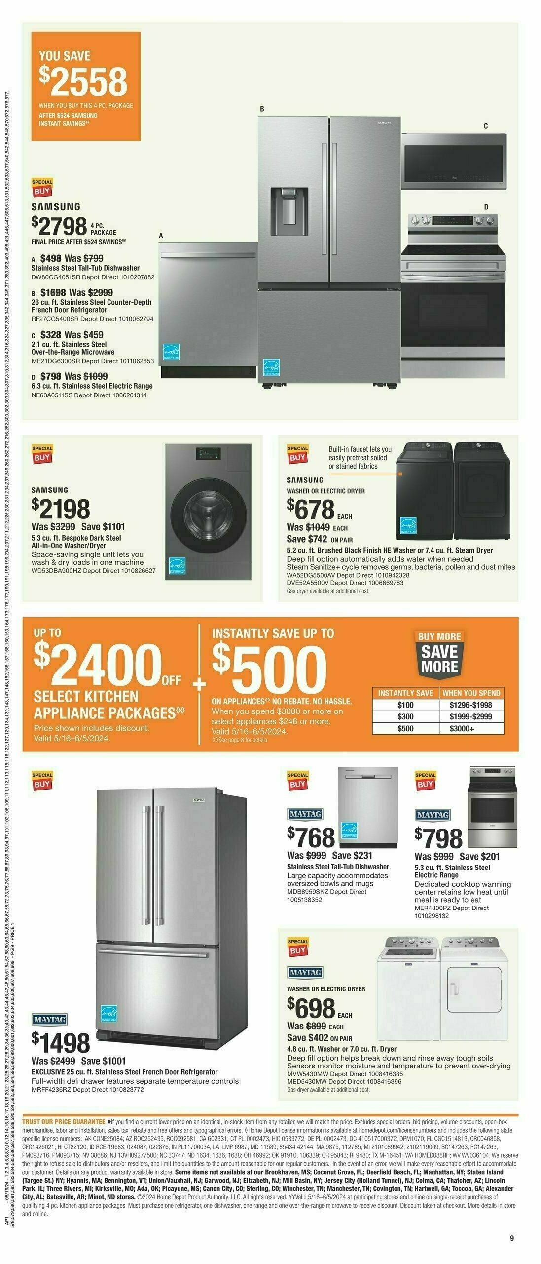 The Home Depot Memorial Day Weekly Ad from May 16