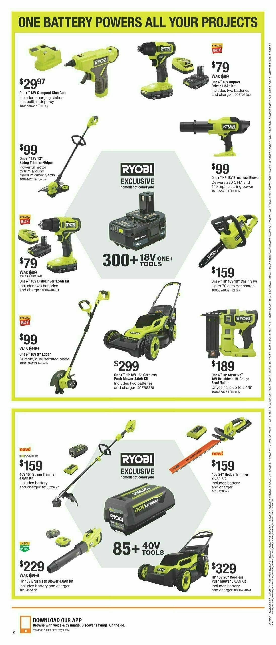 The Home Depot Father’s Day Weekly Ad from June 6