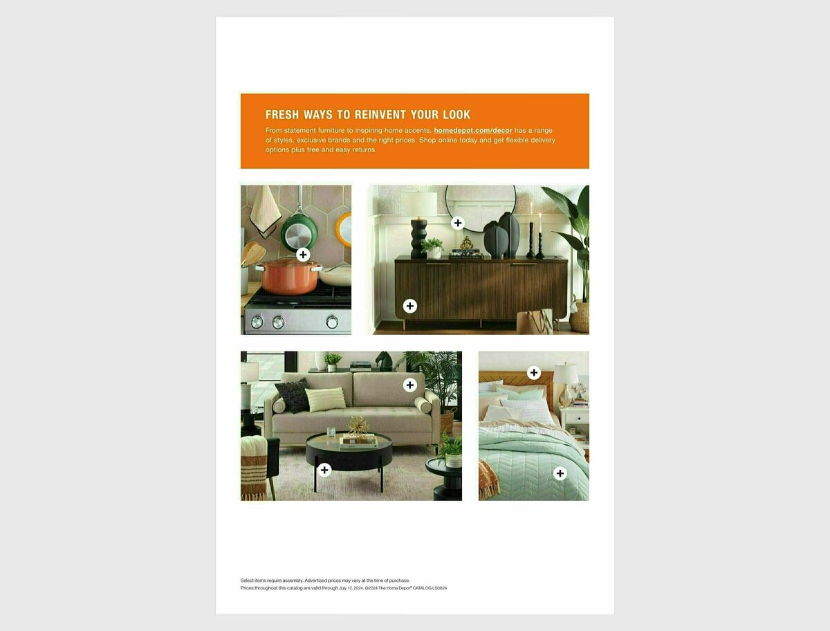 The Home Depot Home Decor Catalog – Late Summer Weekly Ad from June 10