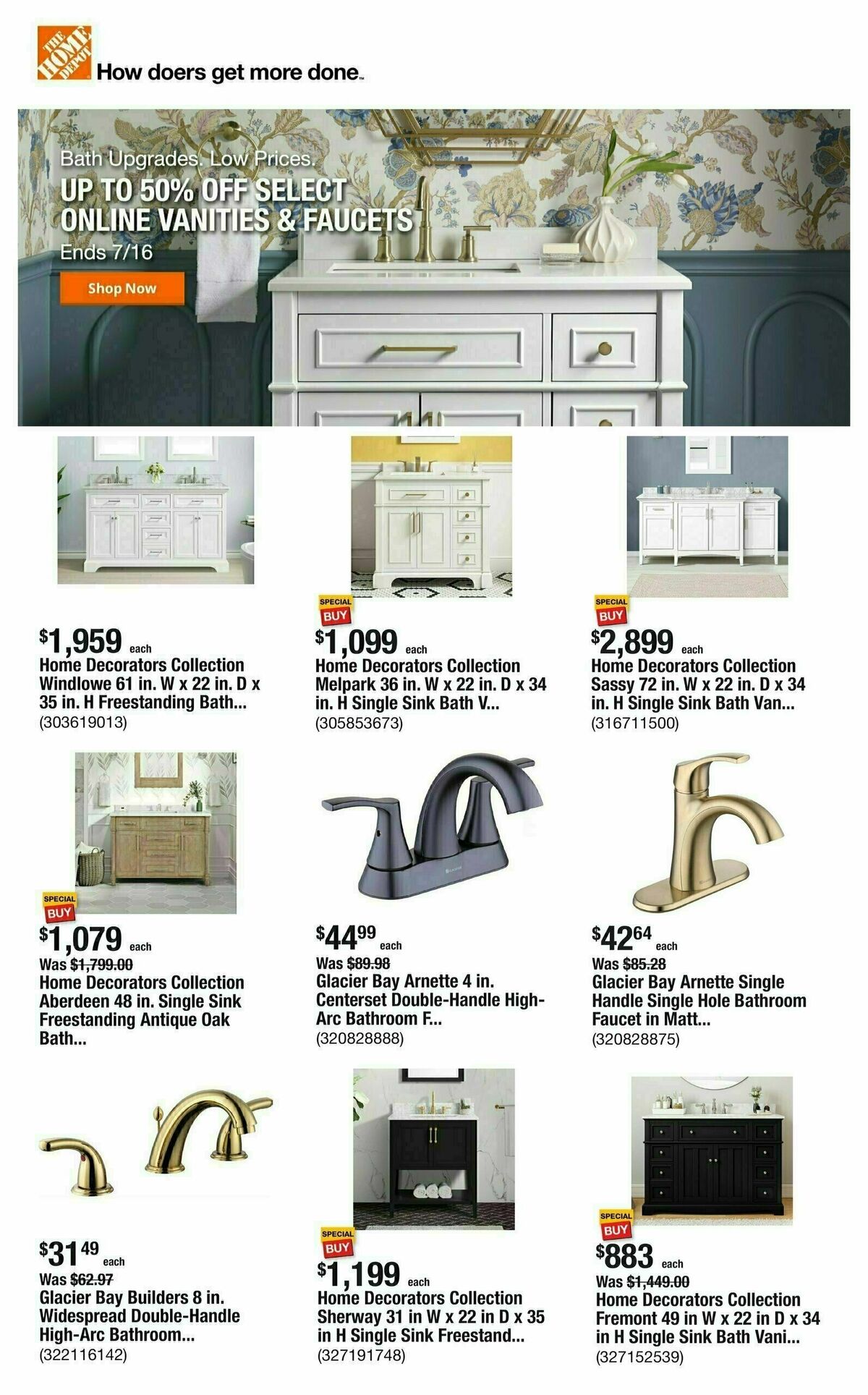 The Home Depot Weekly Ad from July 11