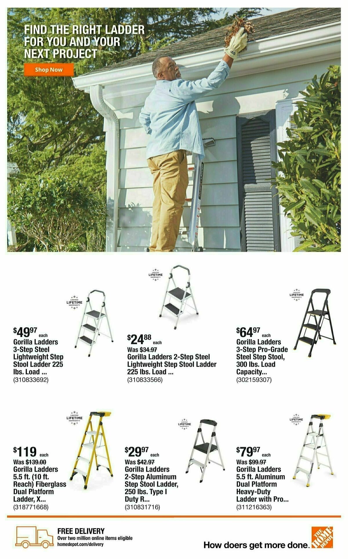 The Home Depot Weekly Ad from July 11