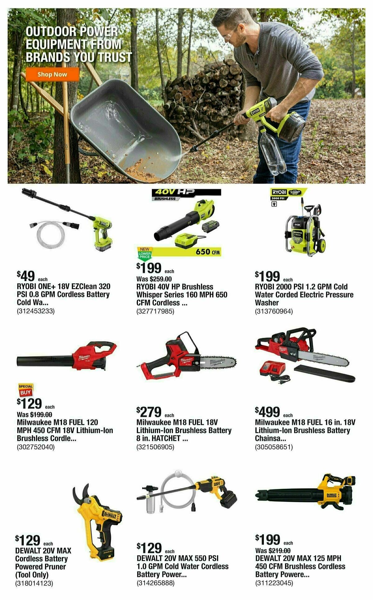 The Home Depot Weekly Ad from August 1