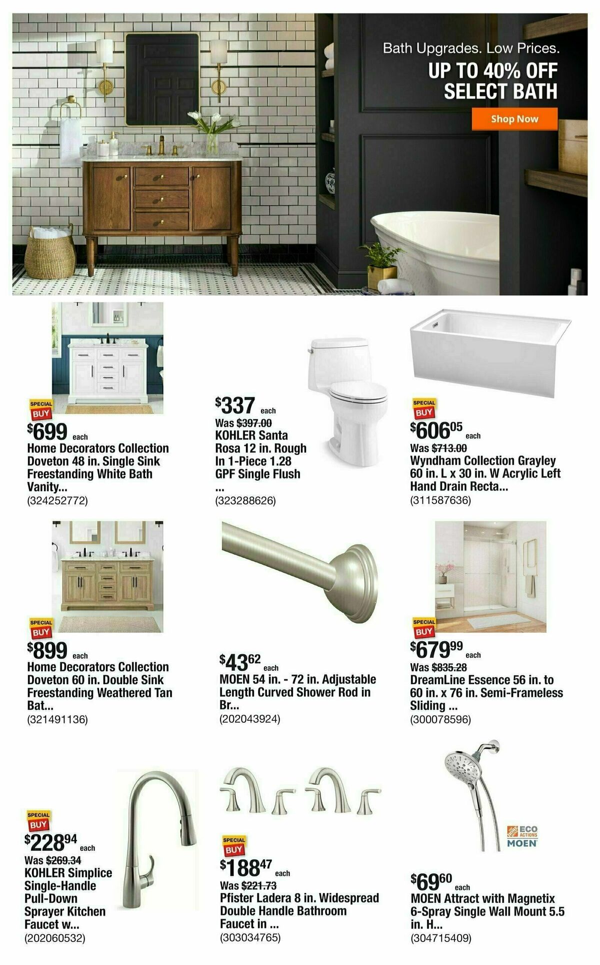 The Home Depot Weekly Ad from August 8