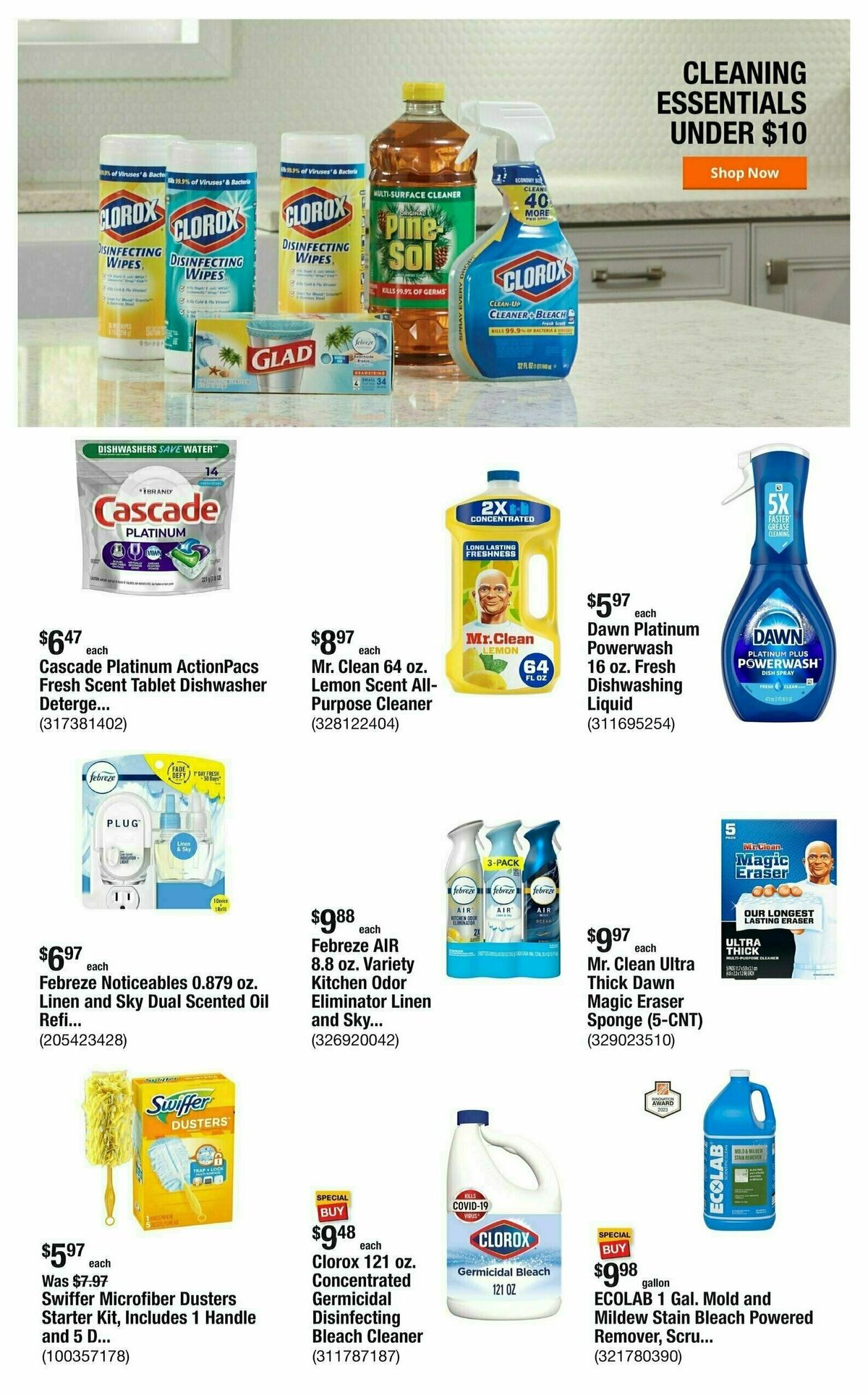 The Home Depot Weekly Ad from August 8