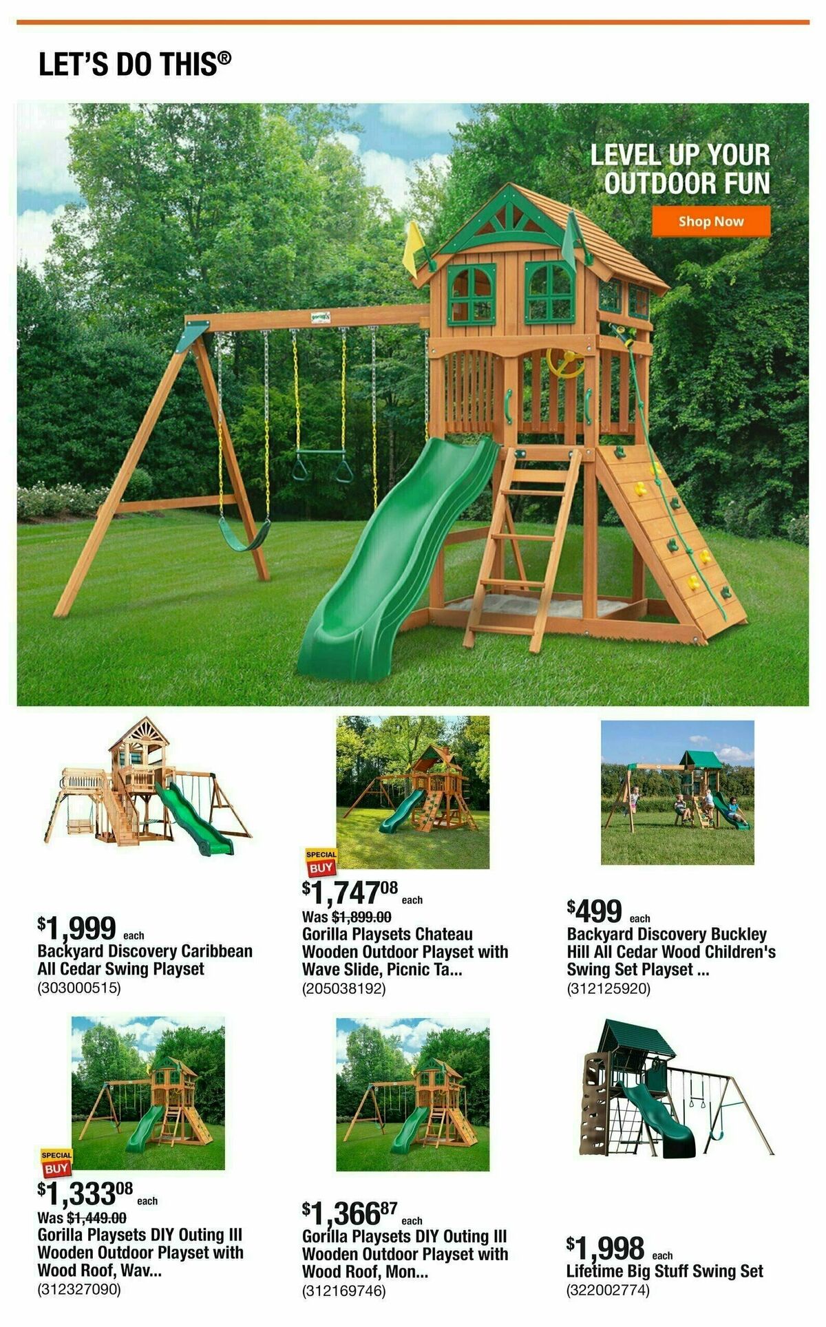 The Home Depot Weekly Ad from August 15