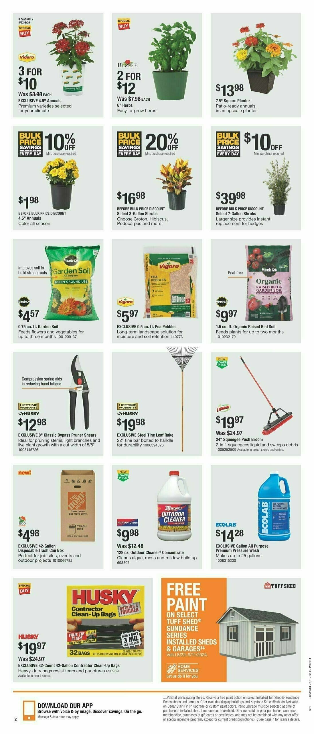 The Home Depot Labor Day Ad Weekly Ad from August 22