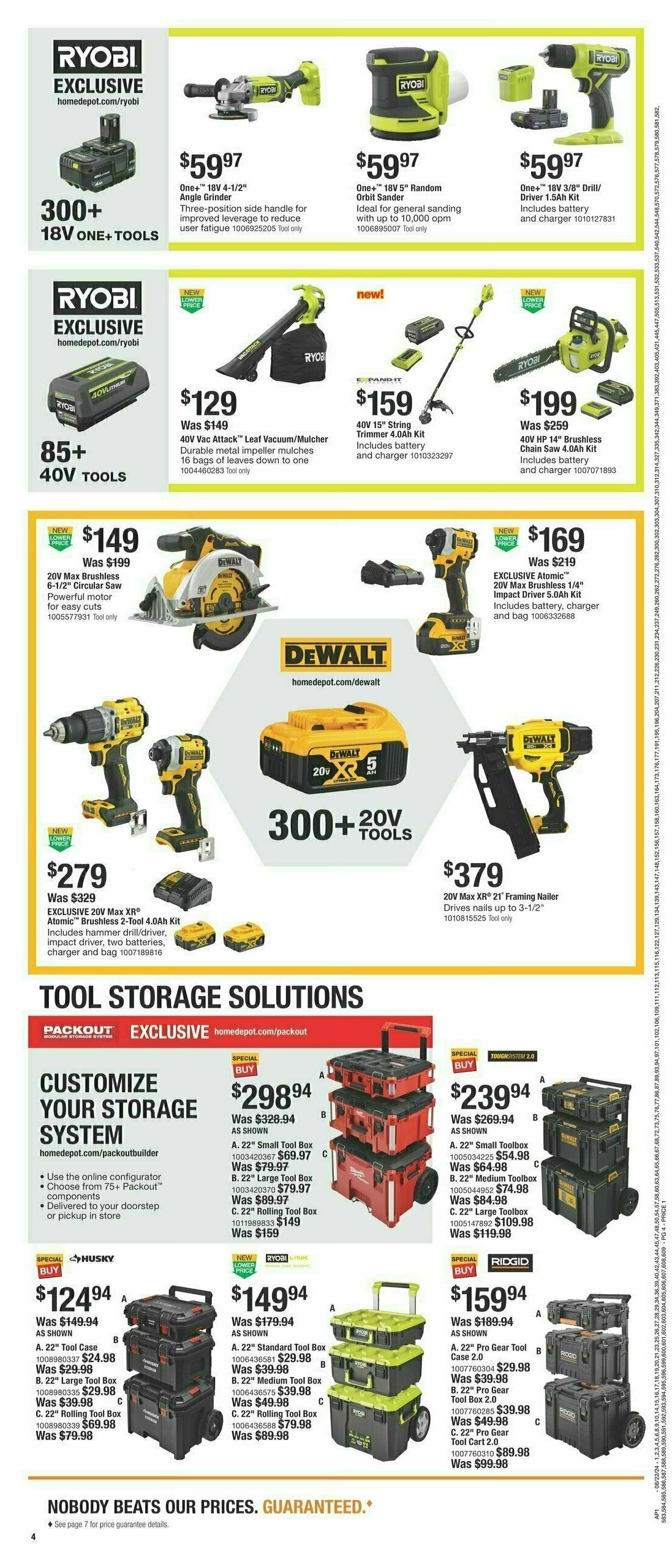 The Home Depot Labor Day Ad Weekly Ad from August 22