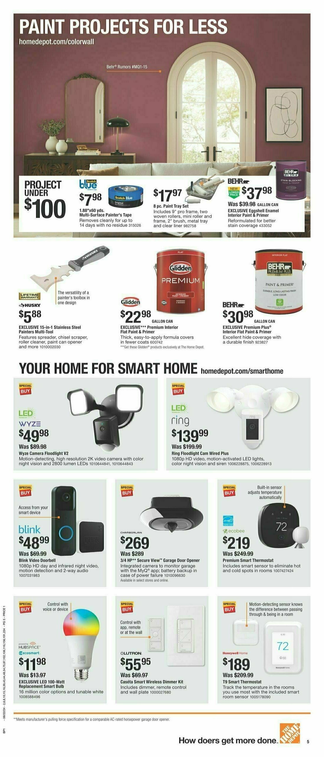 The Home Depot Labor Day Ad Weekly Ad from August 22