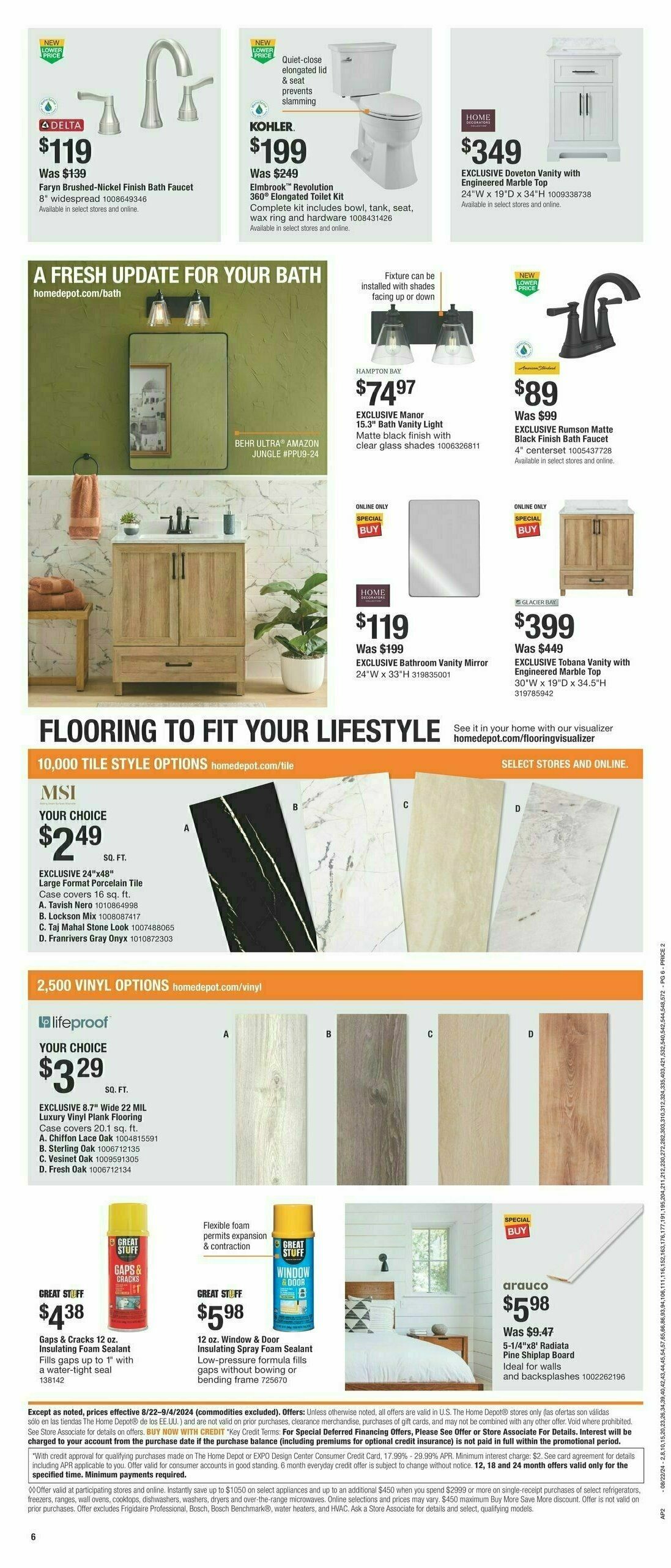 The Home Depot Labor Day Ad Weekly Ad from August 22