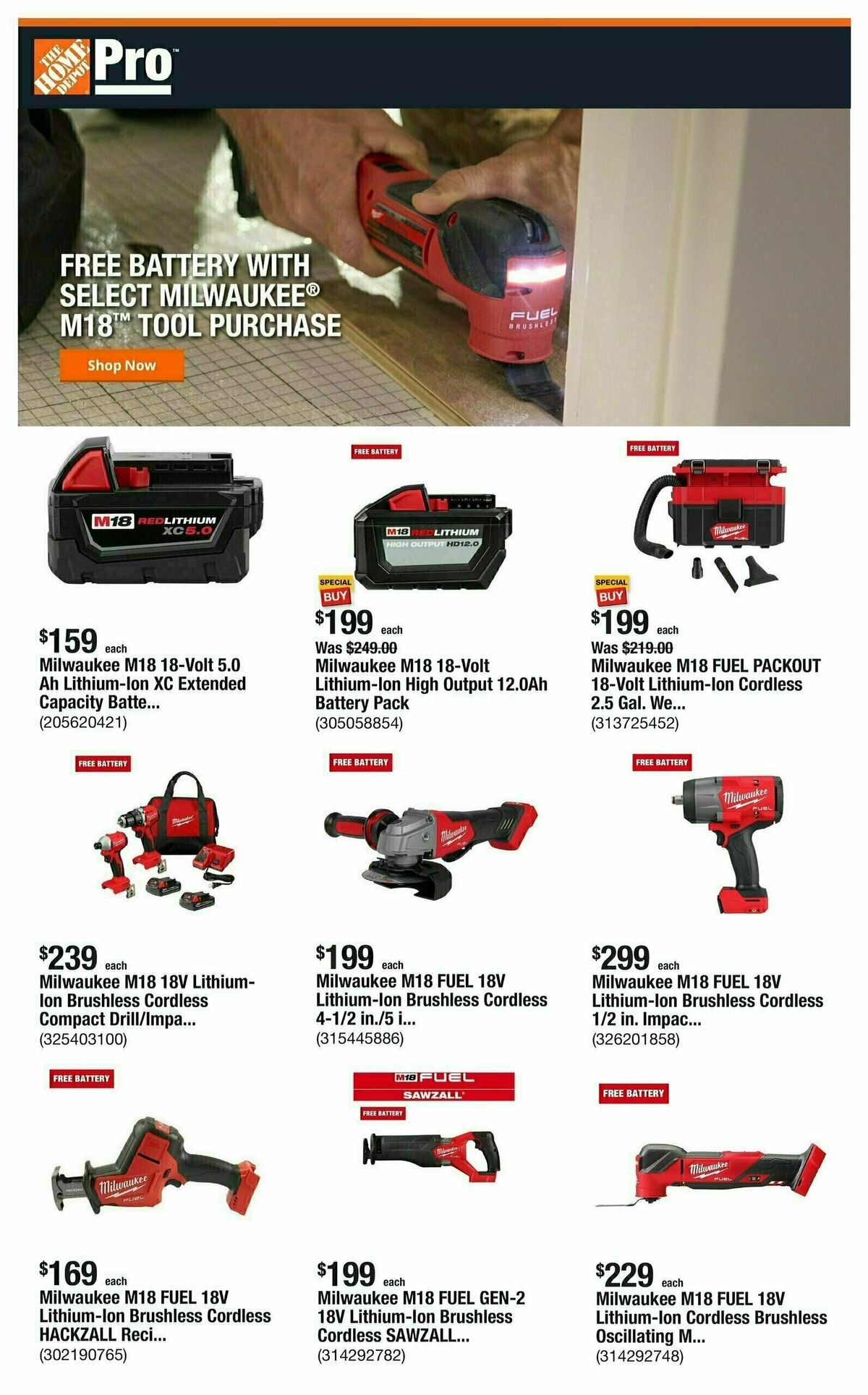 The Home Depot Weekly Ad from August 26