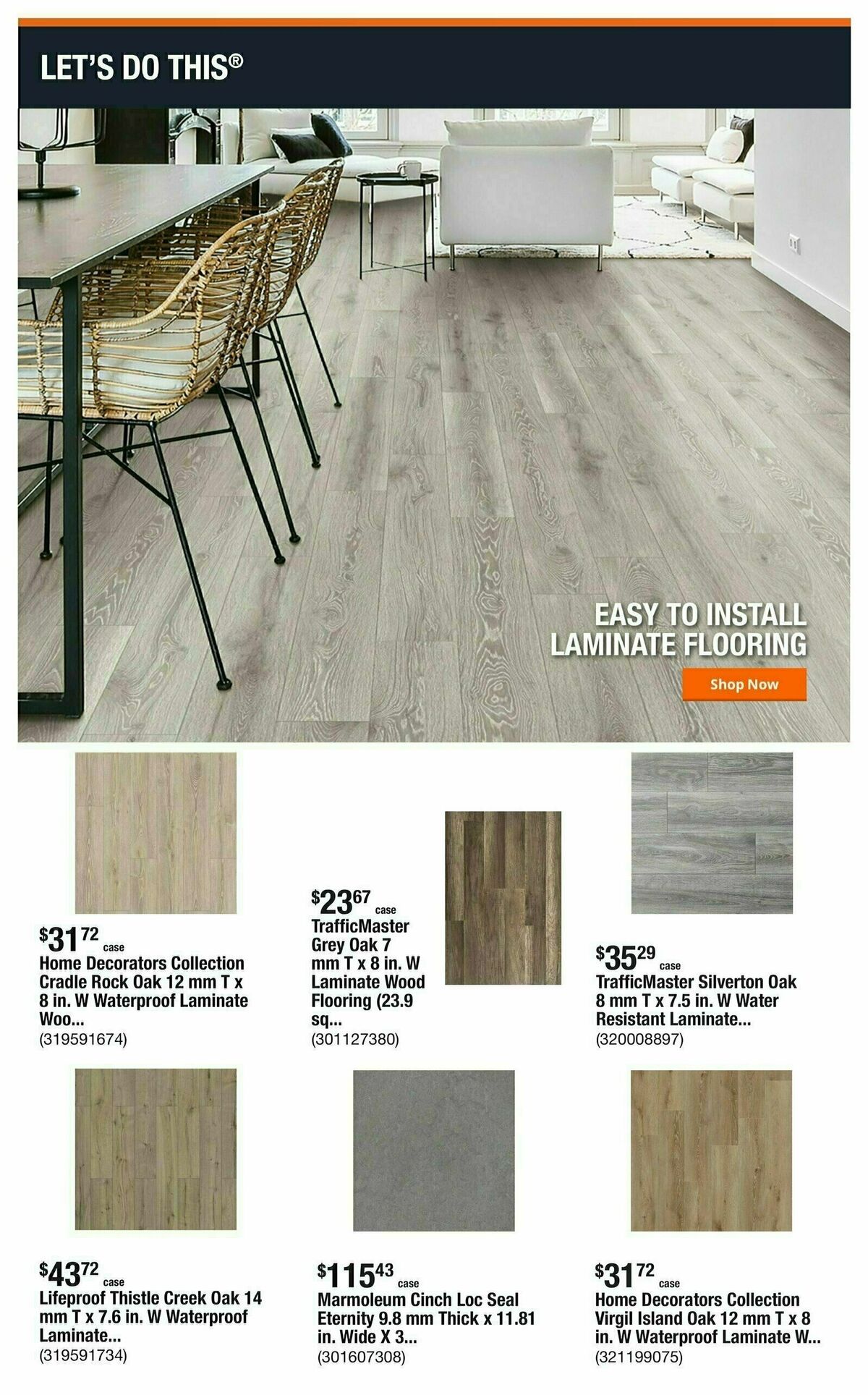 The Home Depot Weekly Ad from August 26