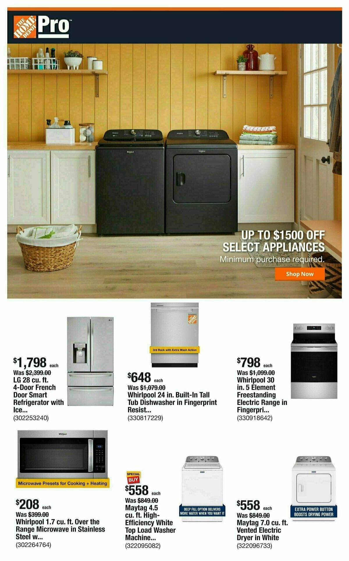 The Home Depot Weekly Ad from September 2