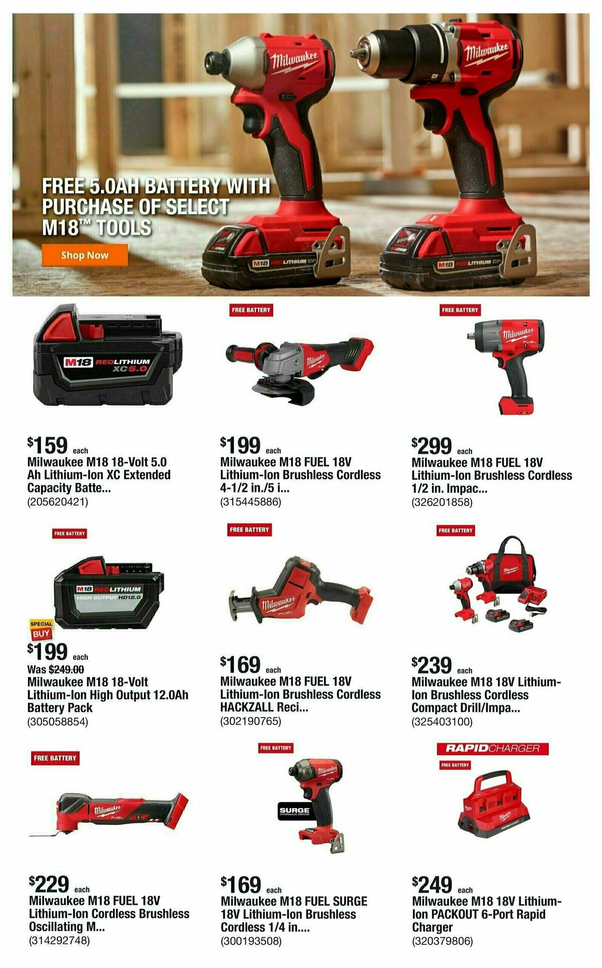 The Home Depot Weekly Ad from September 2