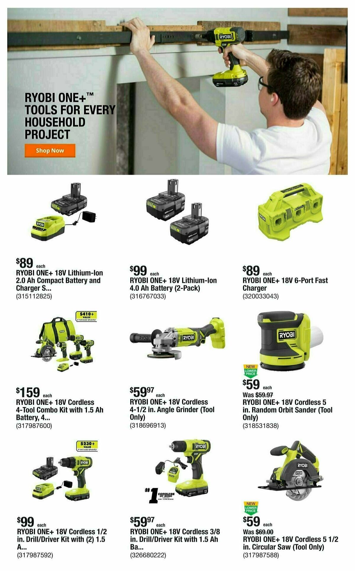 The Home Depot Weekly Ad from September 19