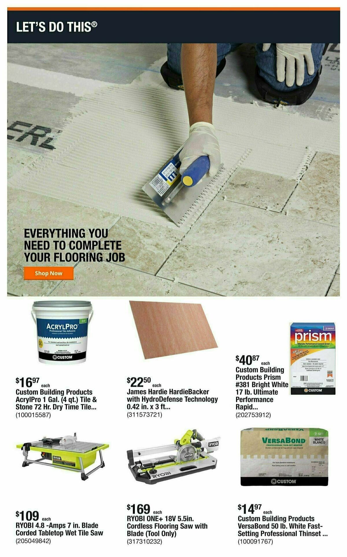 The Home Depot Weekly Ad from September 23