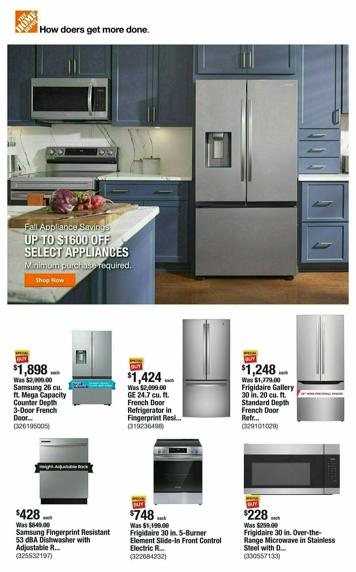 The Home Depot Weekly Ad from September 26