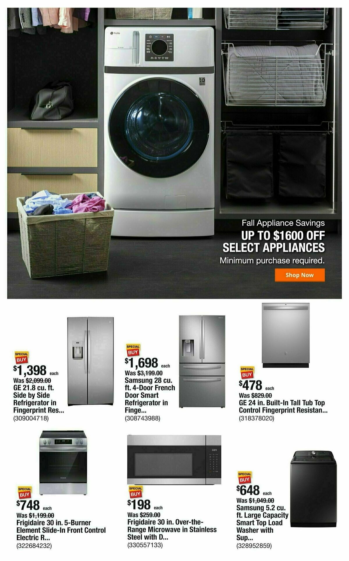 The Home Depot Weekly Ad from October 3