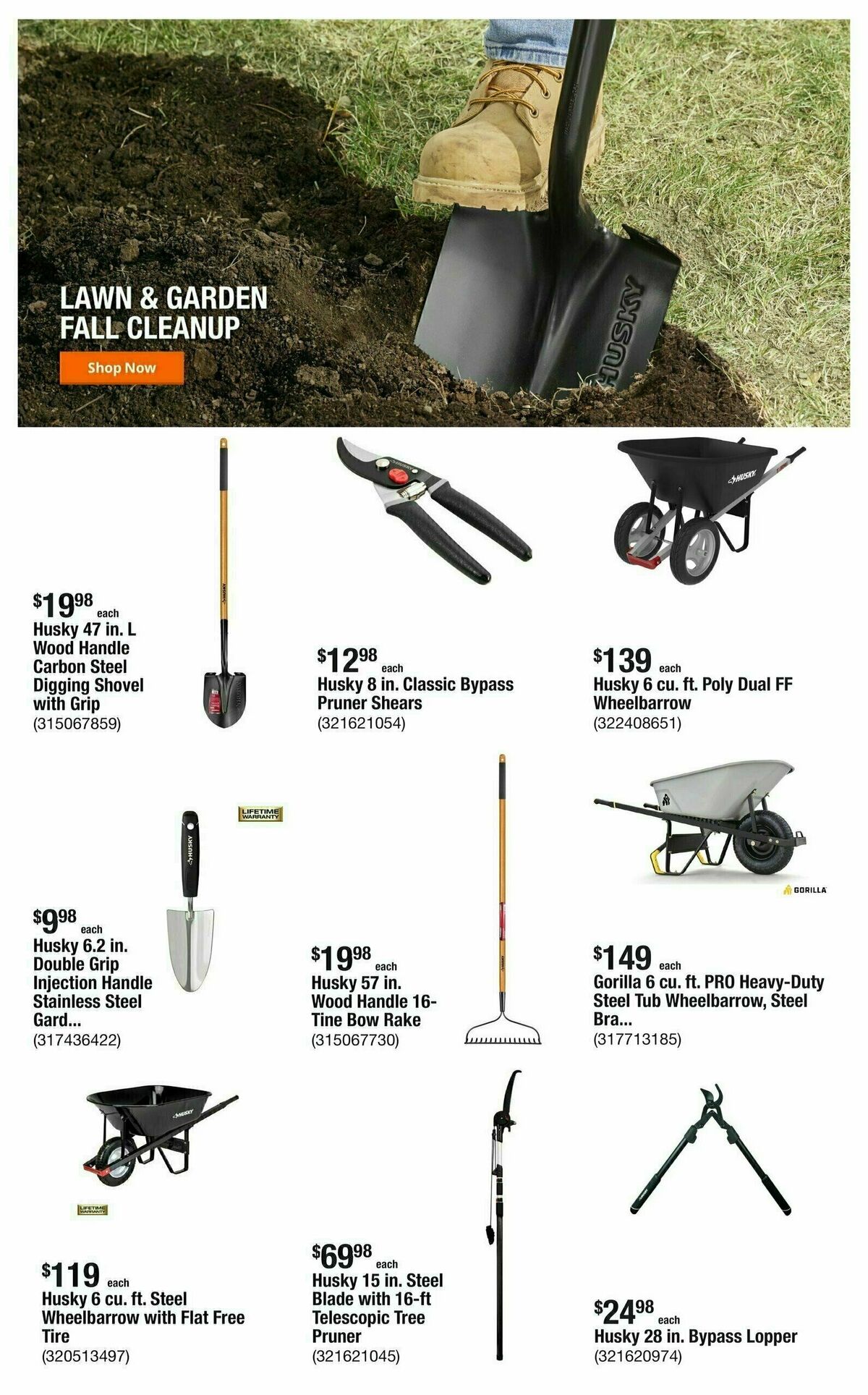 The Home Depot Weekly Ad from October 3