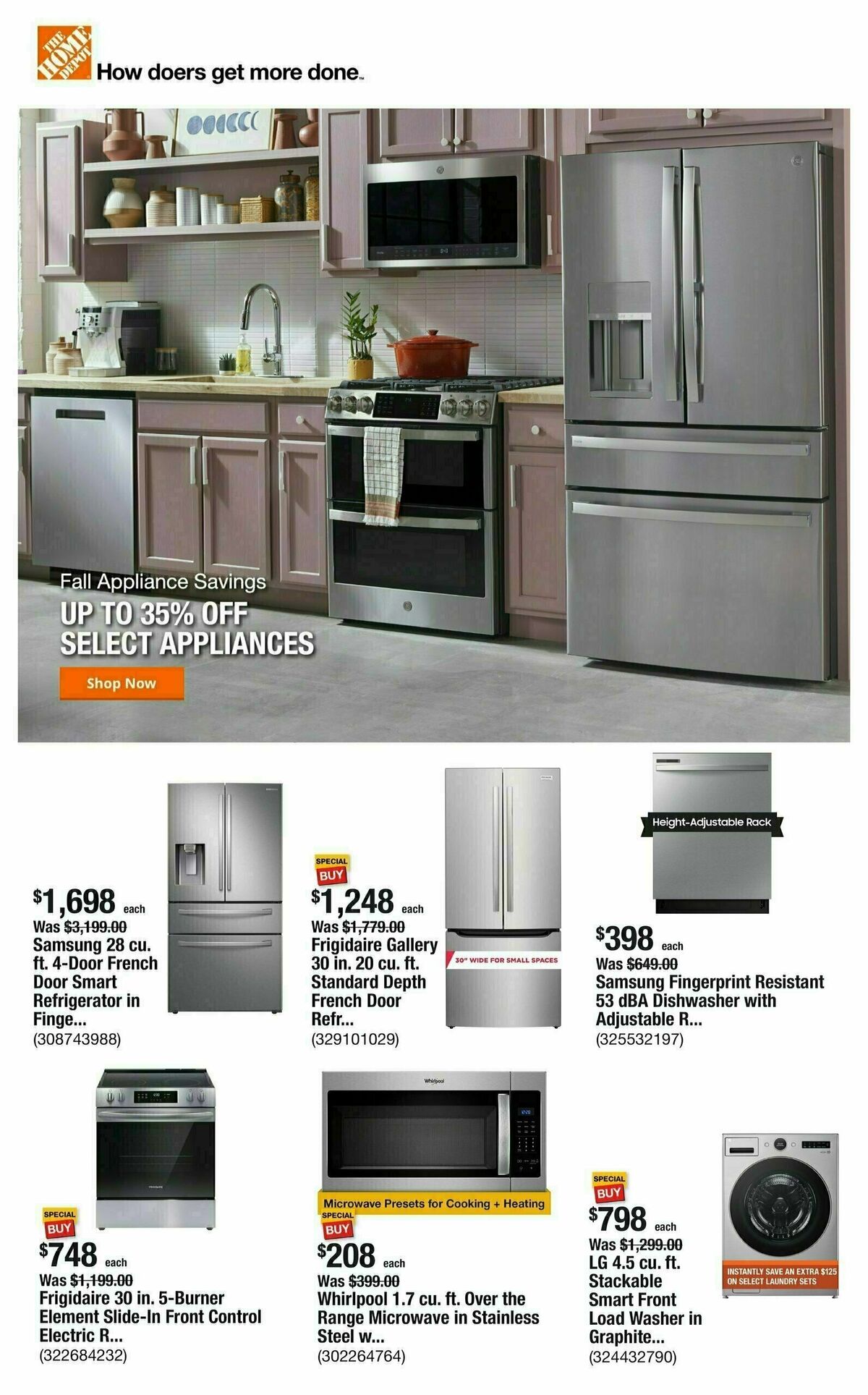 The Home Depot Weekly Ad from October 10