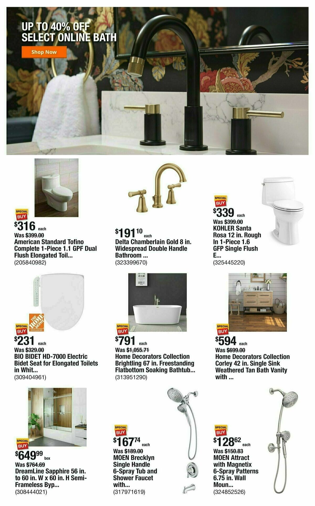 The Home Depot Weekly Ad from October 10