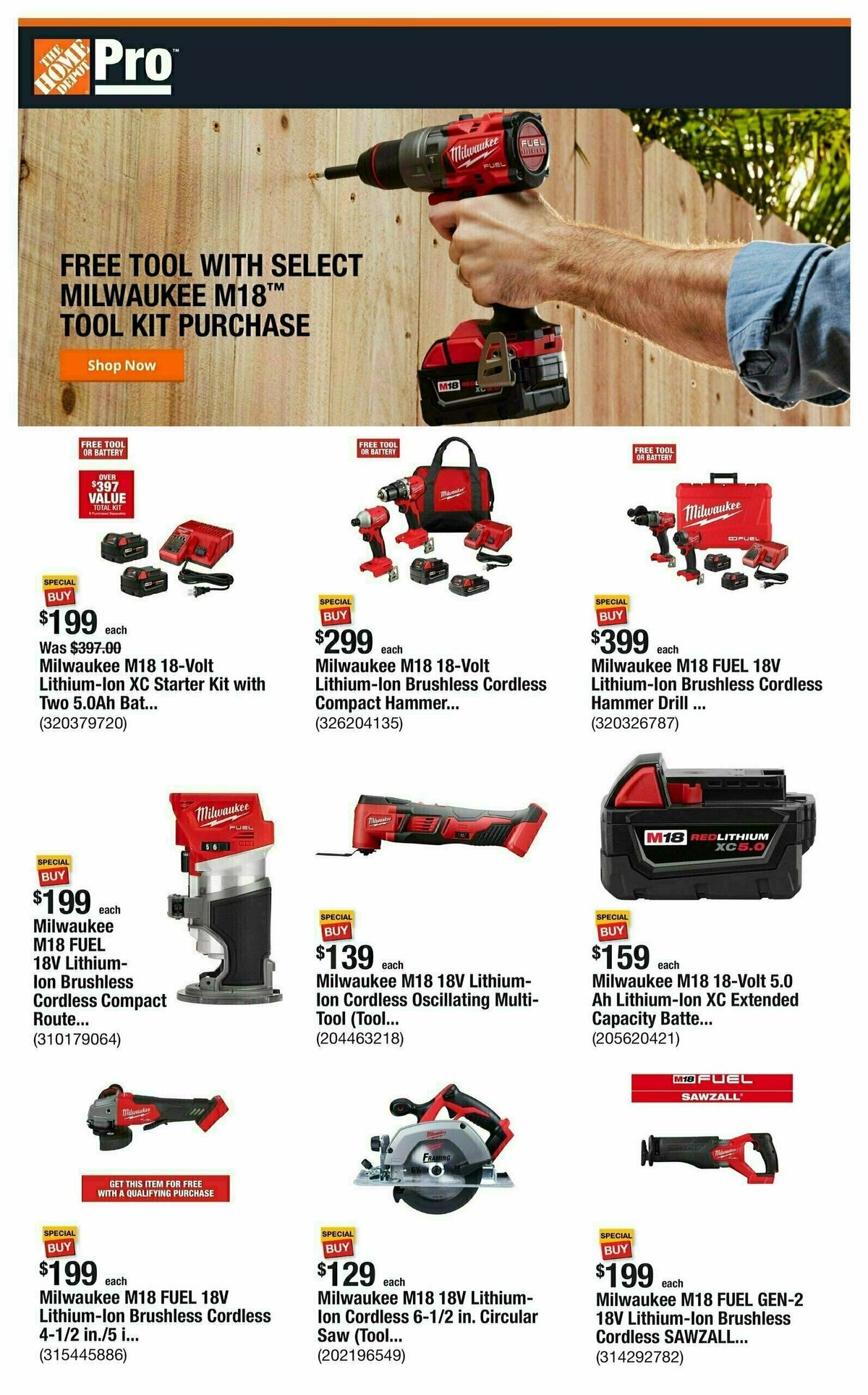 The Home Depot Weekly Ad from October 28