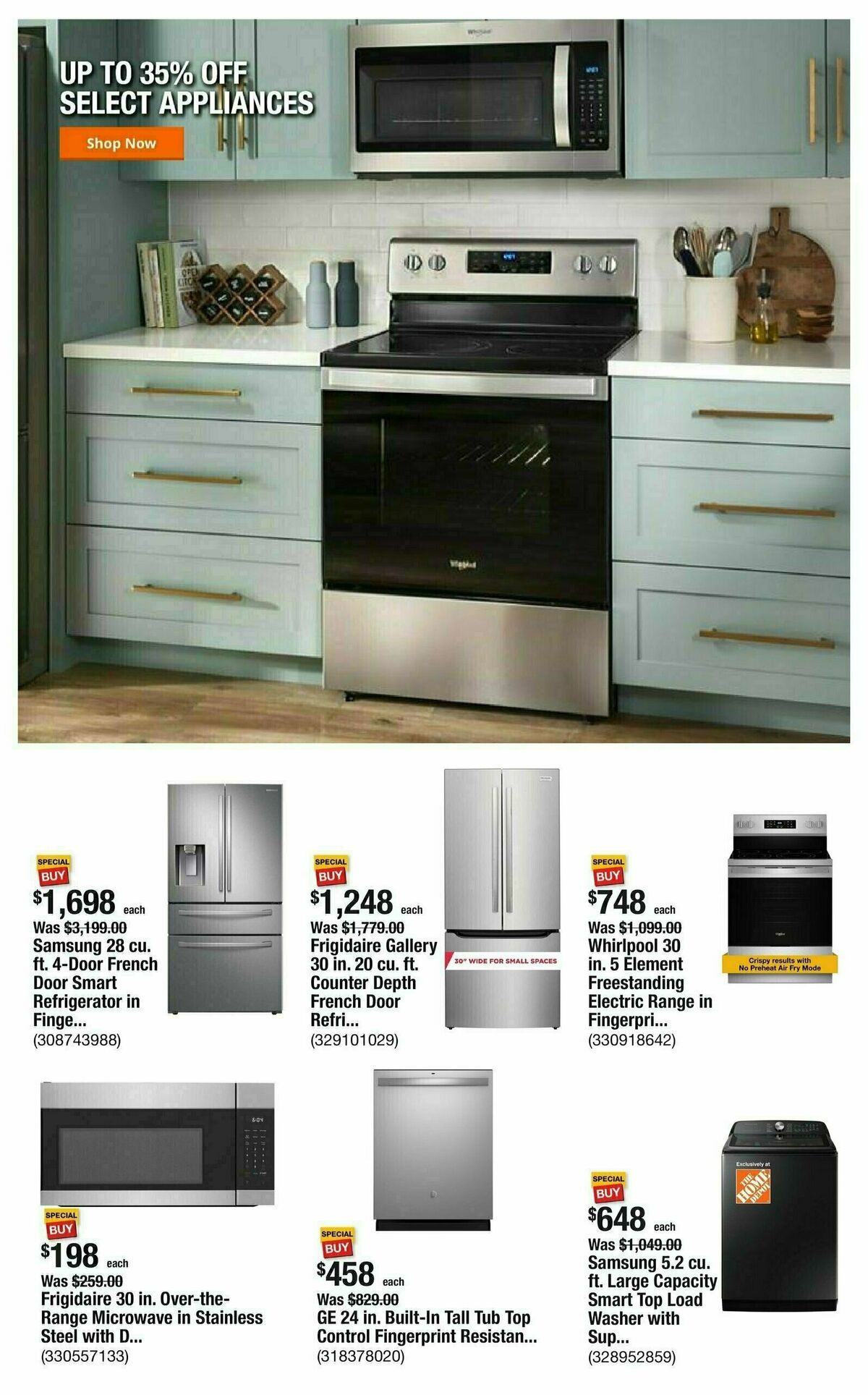 The Home Depot Weekly Ad from October 31