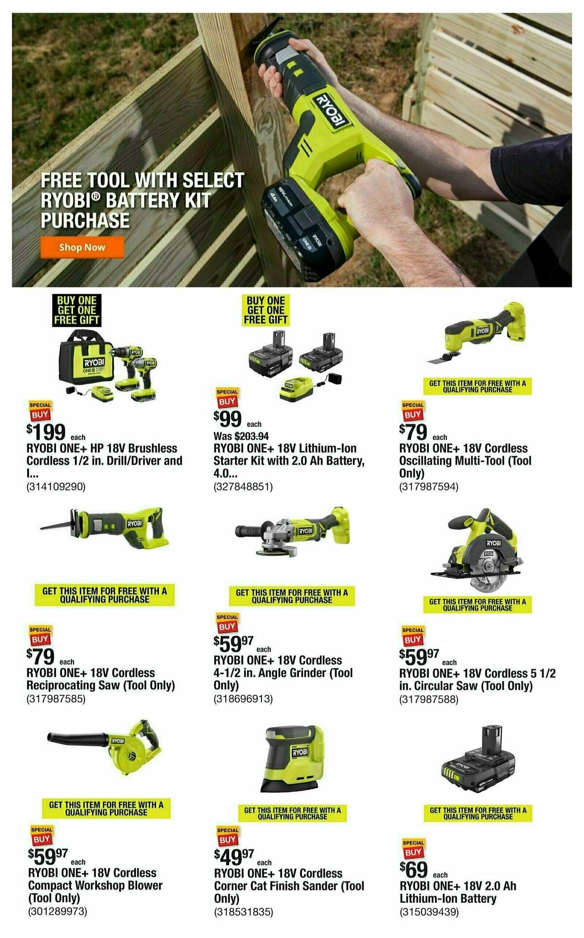 The Home Depot Weekly Ad from October 31