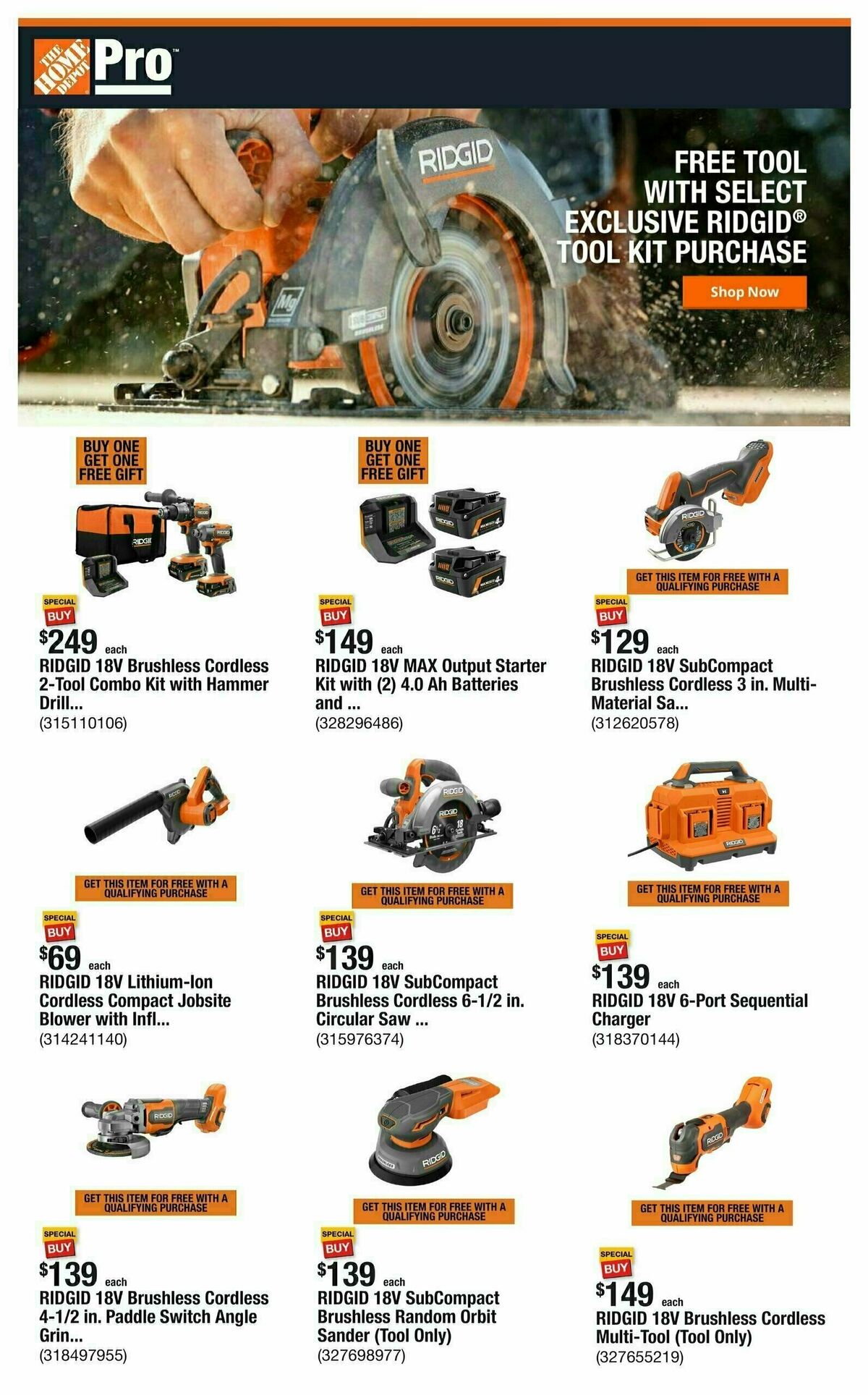 The Home Depot Weekly Ad from November 4