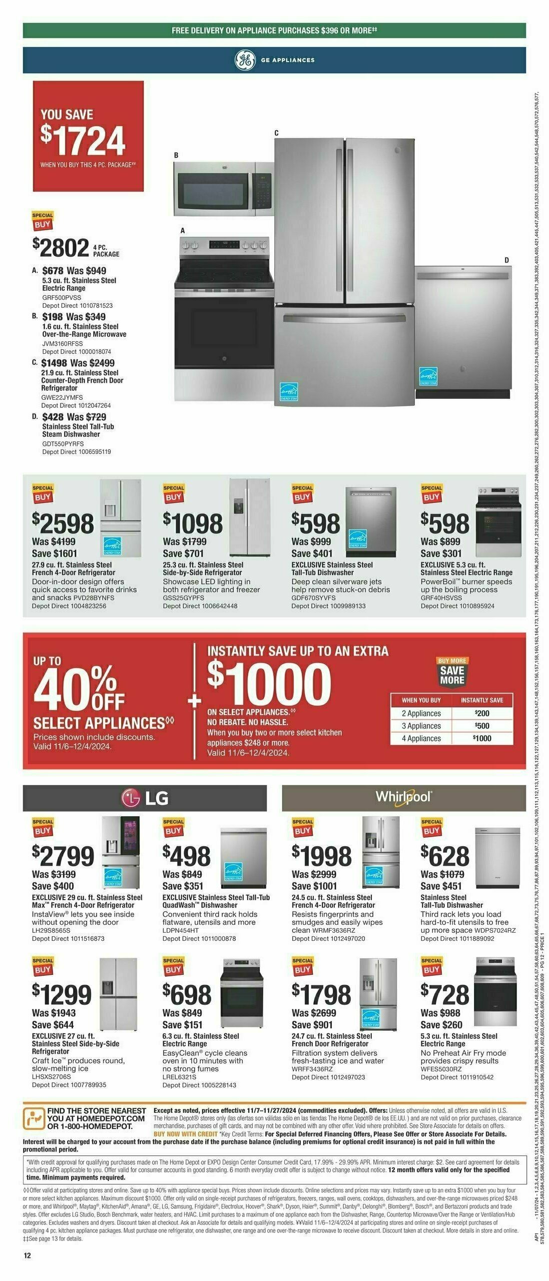 The Home Depot Holiday Ad Weekly Ad from November 7