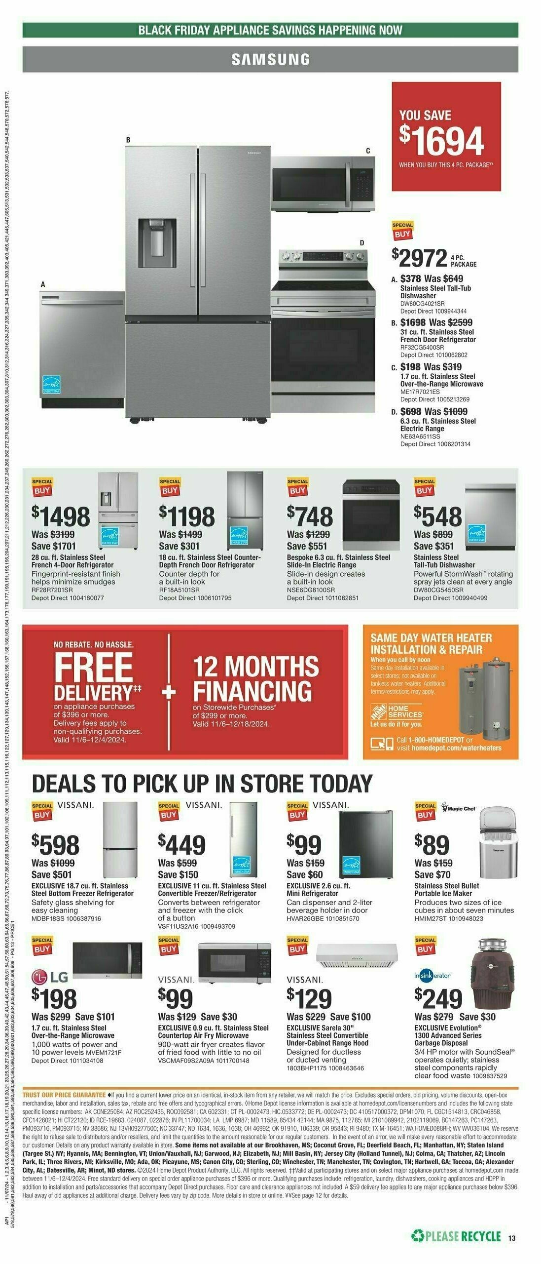 The Home Depot Holiday Ad Weekly Ad from November 7