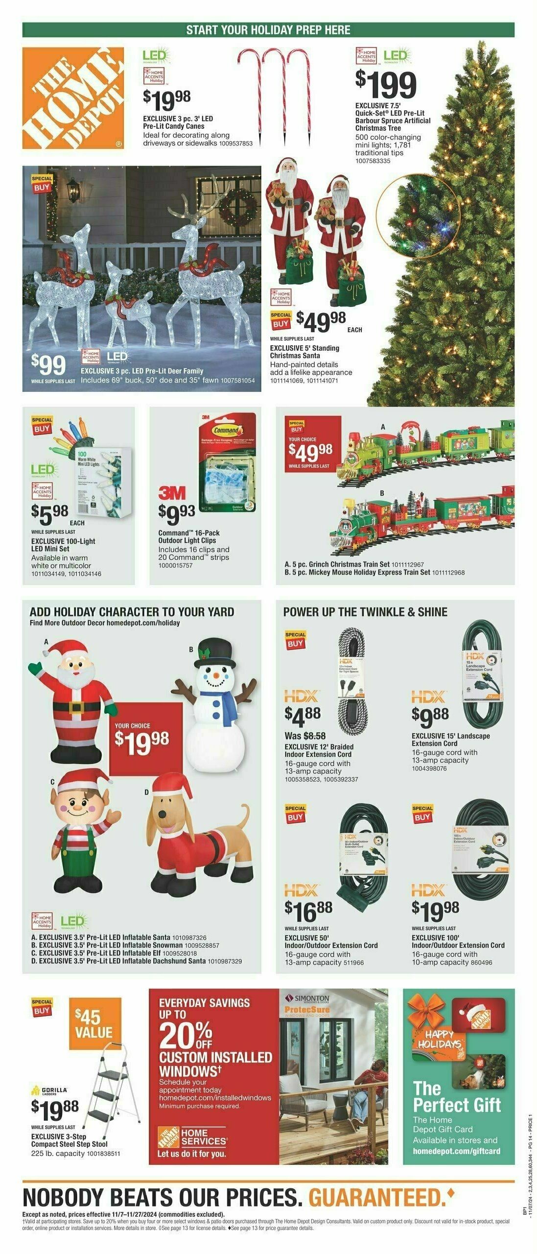 The Home Depot Holiday Ad Weekly Ad from November 7