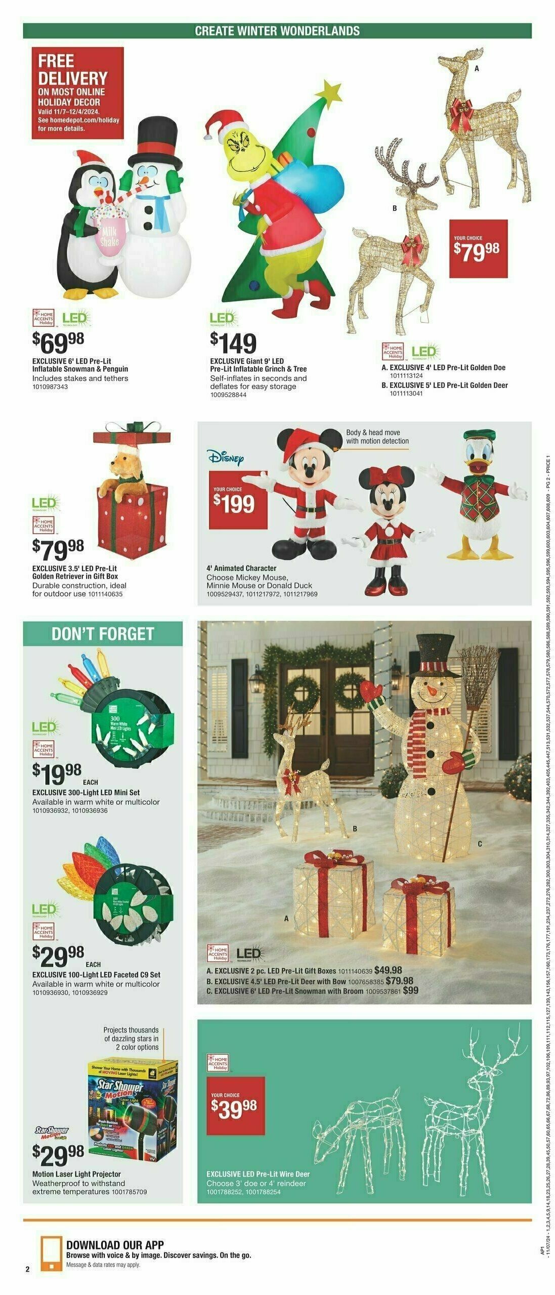 The Home Depot Holiday Ad Weekly Ad from November 7