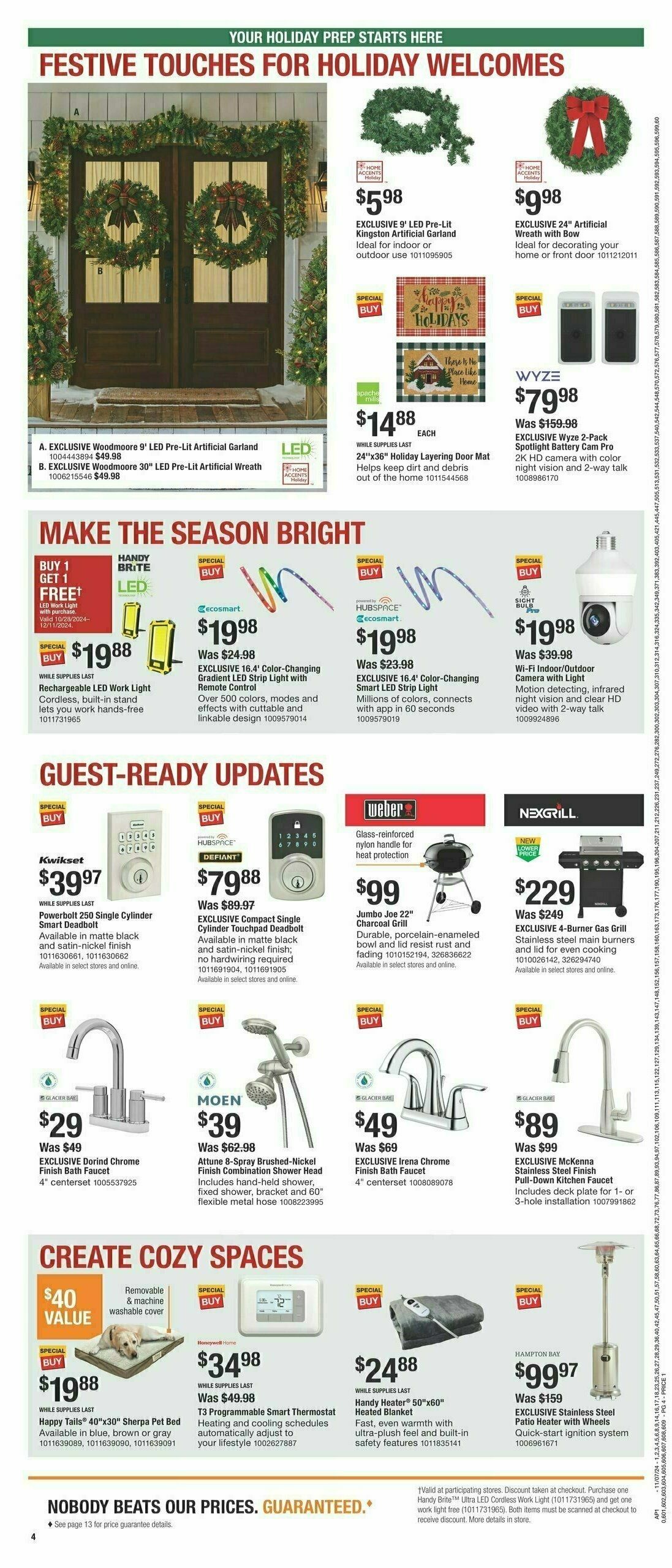 The Home Depot Holiday Ad Weekly Ad from November 7