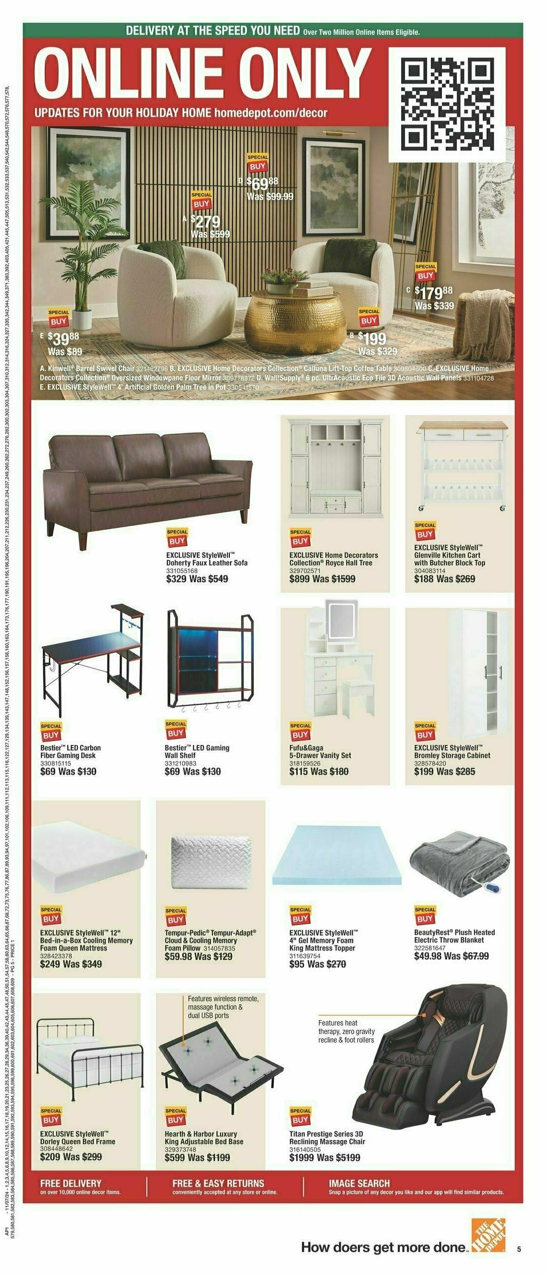 The Home Depot Holiday Ad Weekly Ad from November 7