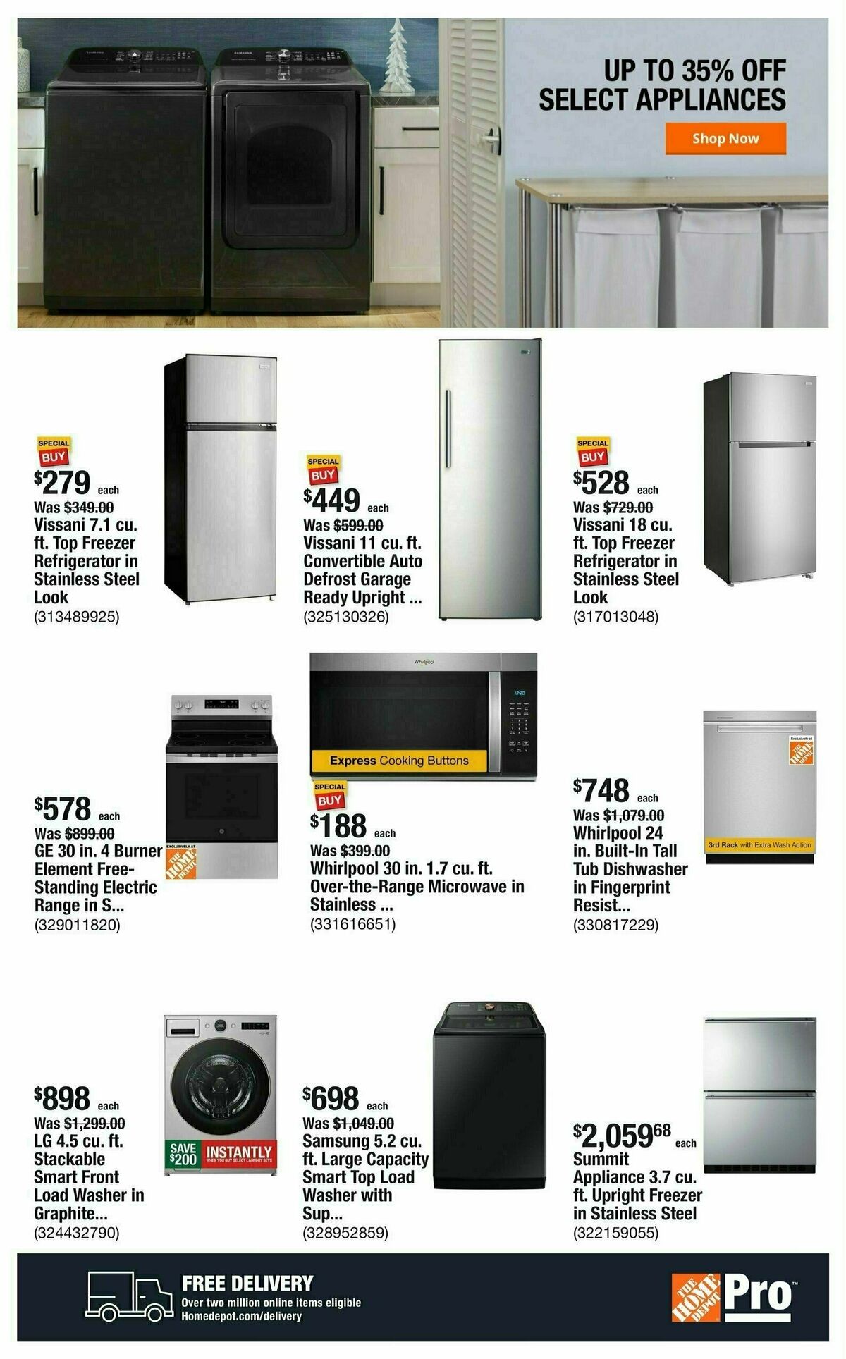 The Home Depot Weekly Ad from December 9