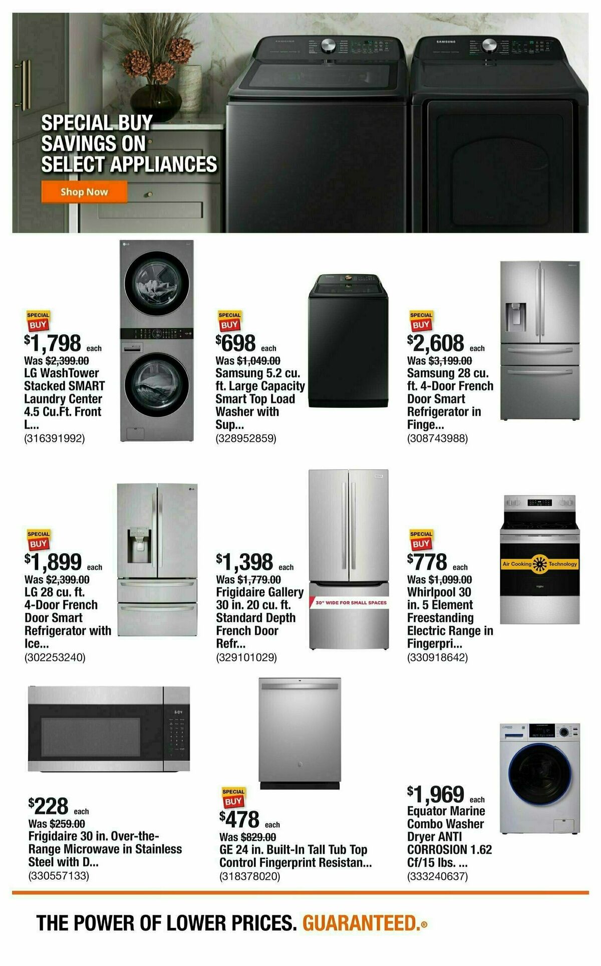 The Home Depot Weekly Ad from January 2