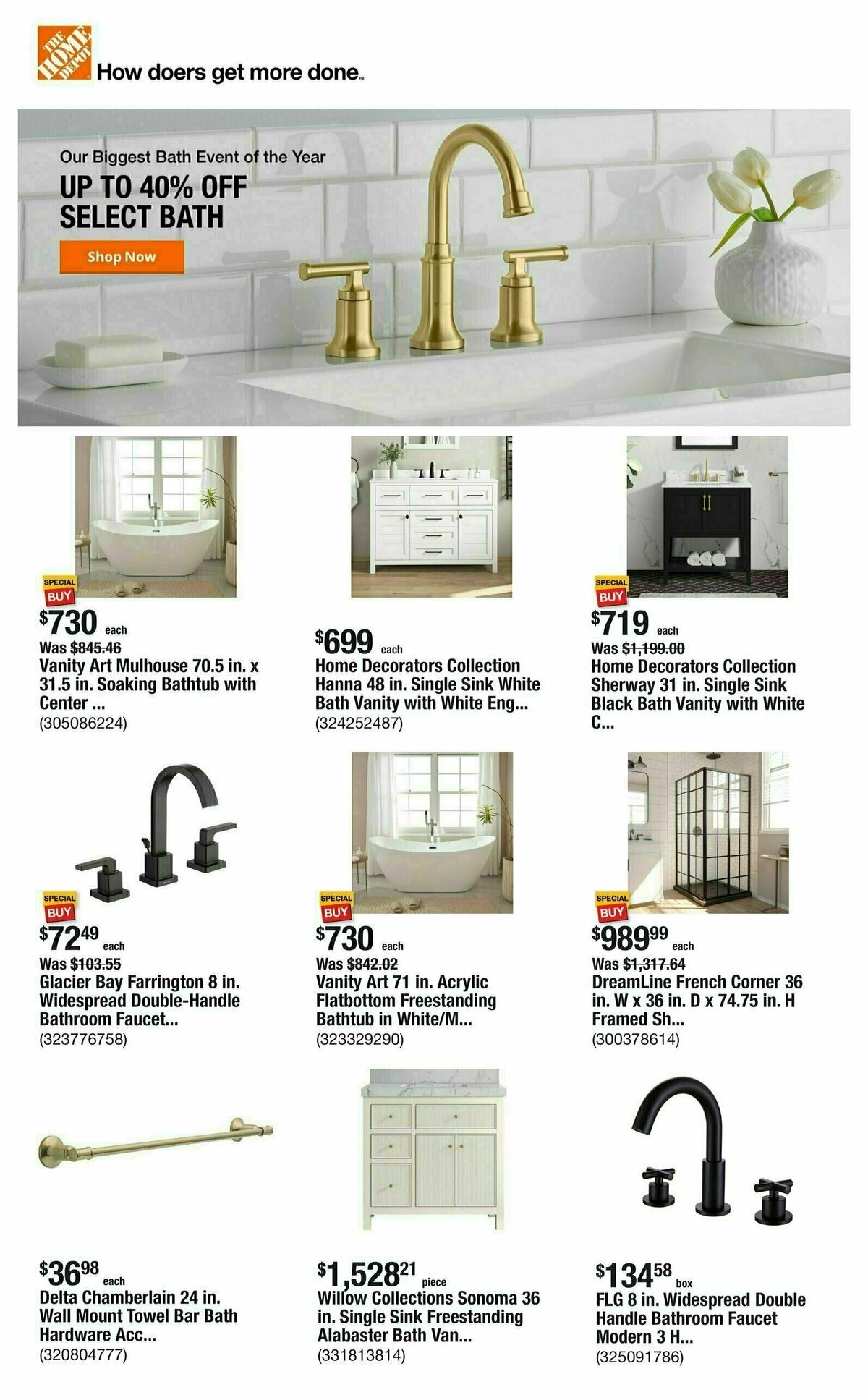 The Home Depot Weekly Ad from January 9