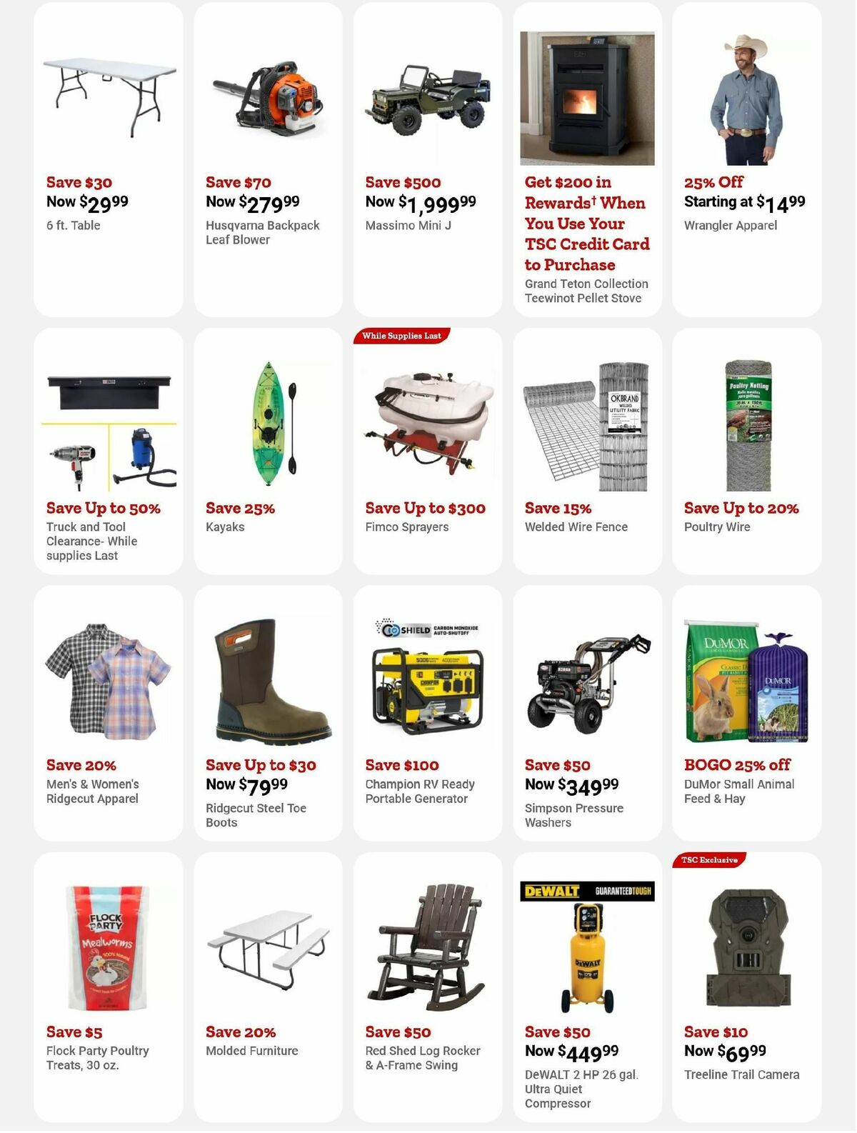 Tractor Supply Weekly Ad from August 22