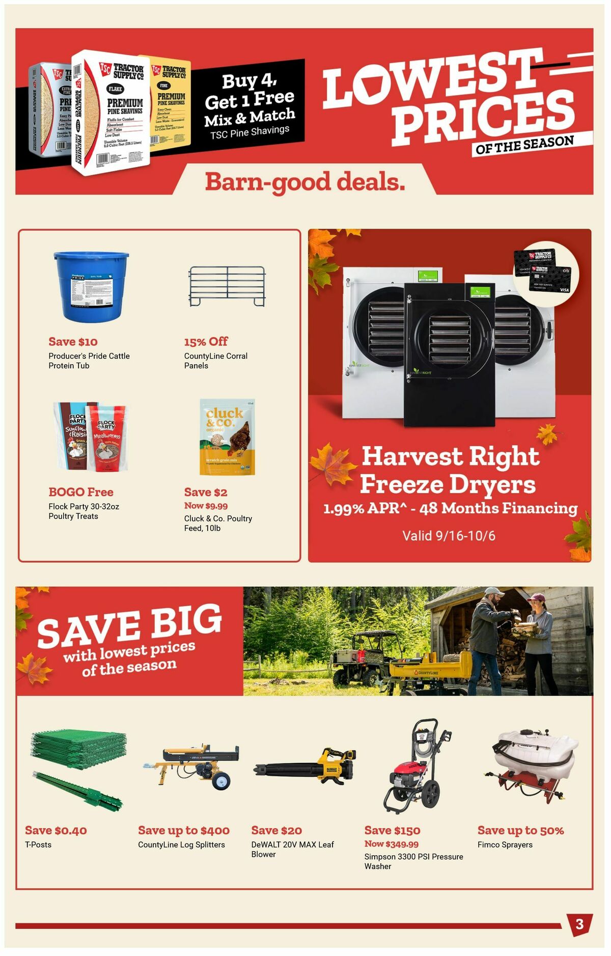 Tractor Supply Weekly Ad from September 20