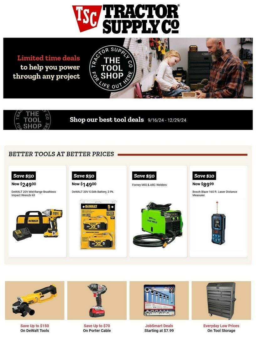 Tractor Supply Tool Shop Deals Weekly Ad from September 16