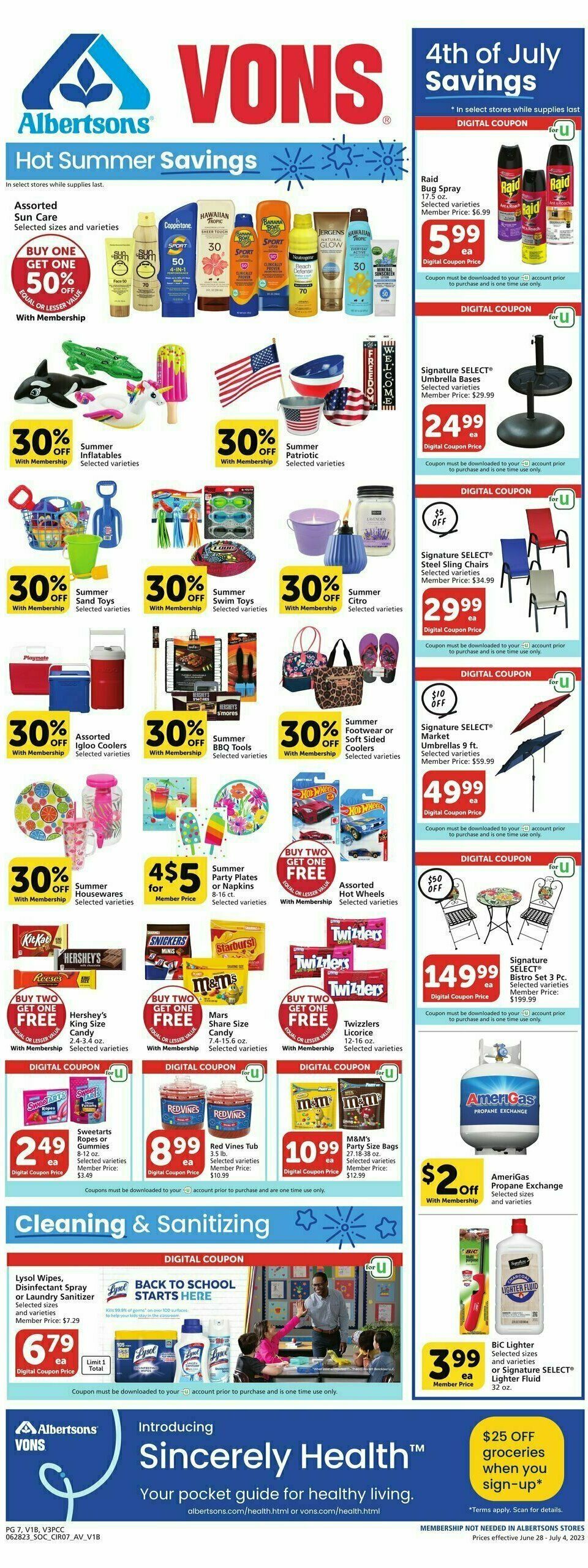 Vons Weekly Ad from June 28