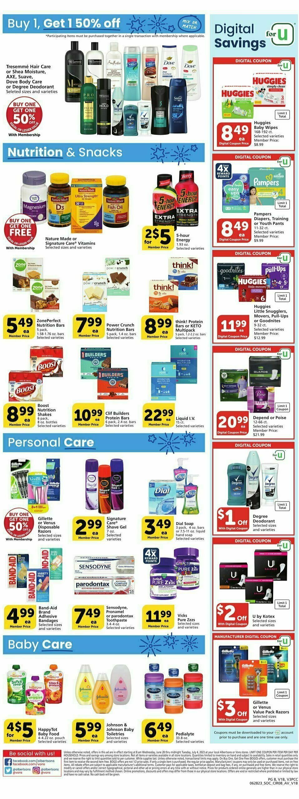 Vons Weekly Ad from June 28