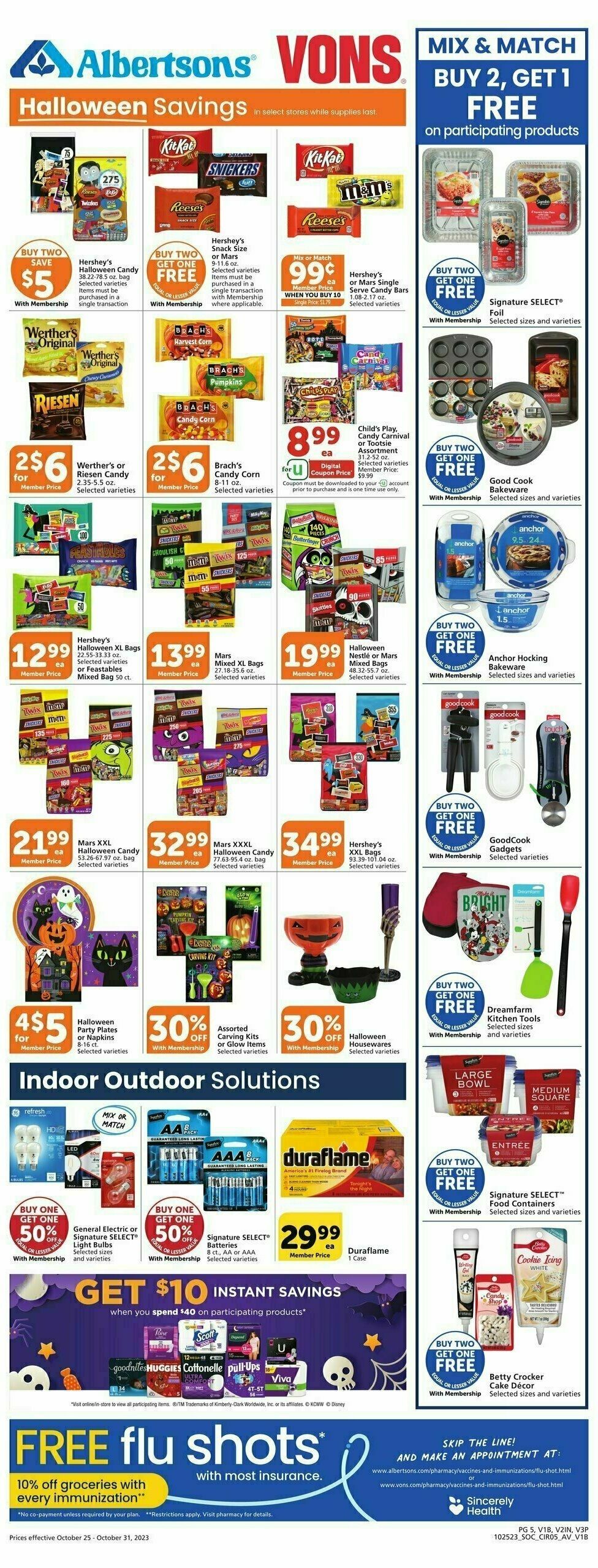 Vons Weekly Ad from October 25