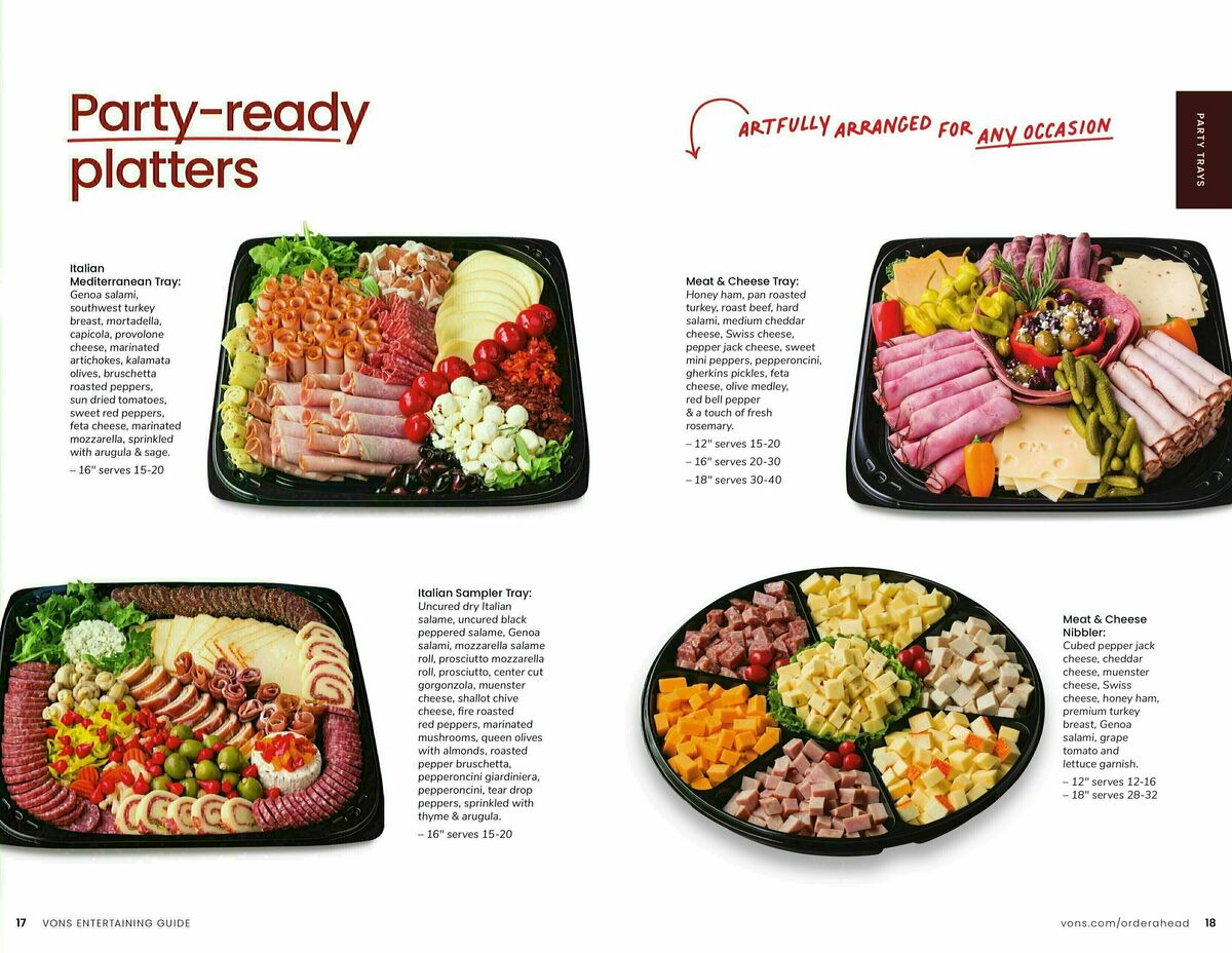 Vons Entertaining Guide Weekly Ad from November 9