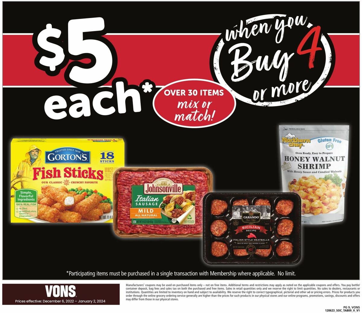 Vons Big Book of Savings Weekly Ad from December 6