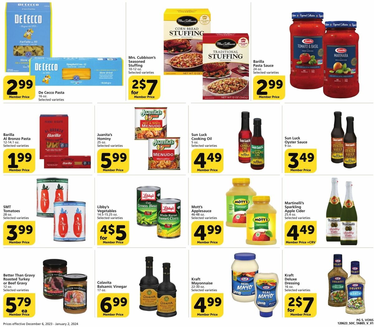 Vons Big Book of Savings Weekly Ad from December 6