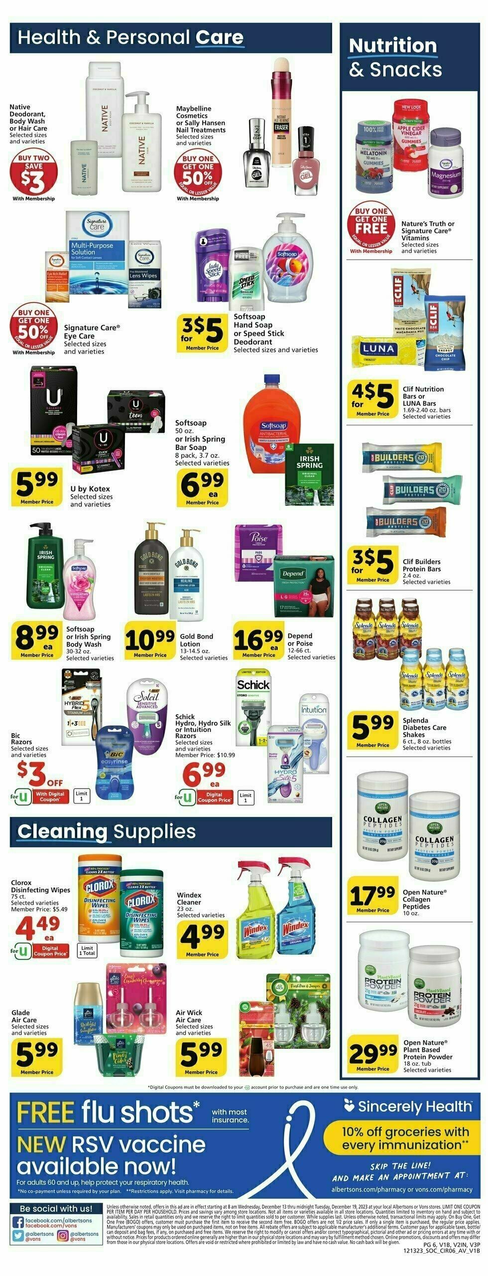 Vons Weekly Ad from December 13